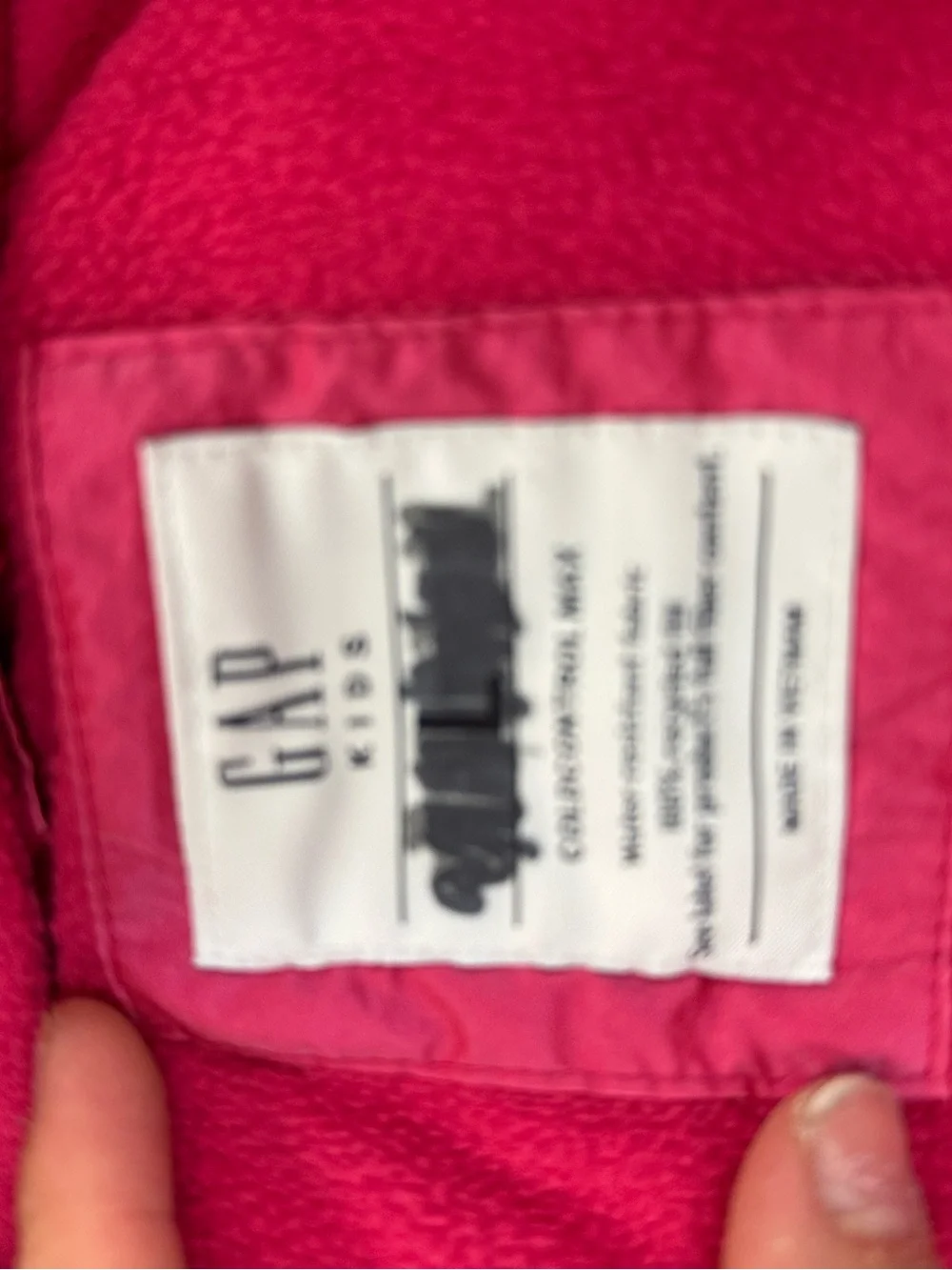 Gap kids Pink Hooded Puffer Jacket